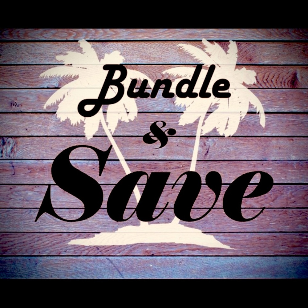 Bundle 2 @ 20% off and a shipping discount, Bundle 3 @ 25% and free shipping!